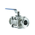 China Factory Good Quality mountable Stainless Steel  3 piece sanitary Ball Valve